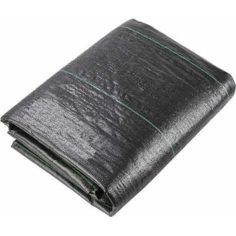 Toile de Paillage 160 g/m², Toile Anti-Mauvaises Herbes 2m x10 m, Fibres de Polypropylène et Tissu en Feutre, Anti-UV, Perméable et Résistant aux Déchirures (1/5)
