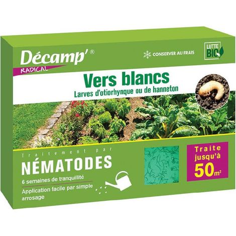 Nématodes HB anti otiorhynques 25M – Lutte biologique ciblée – Efficace contre larves nuisibles – Application préventive ou curative – Décamp'