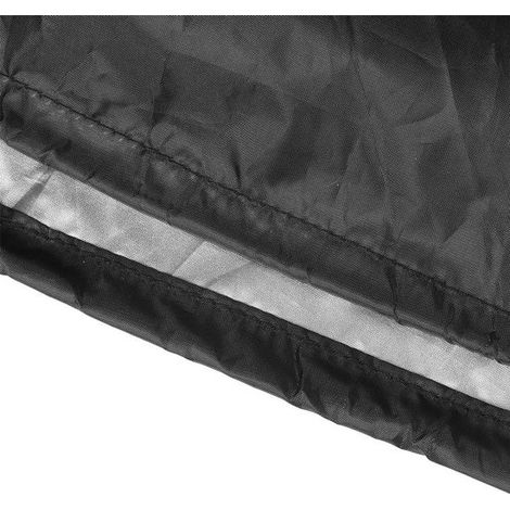 Caja de almacenamiento para jardín - Funda protectora - Muebles de exterior - Impermeable y resistente a los rayos UV - 123x62x55cm - Negro (1/4)