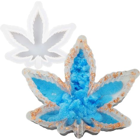 Moule En Silicone Pour Résine - Forme Érable - Pour Fabrication D'Objets Décoratifs Et Accessoires - 1 Pièce