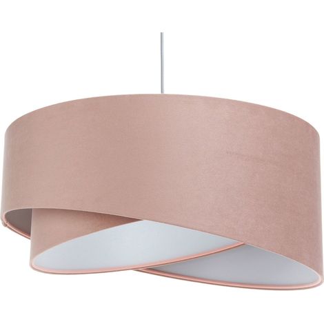 Suspension velours poudré réglable pour chambre bébé élégante - Ø 60 cm - H25 cm (1/5)