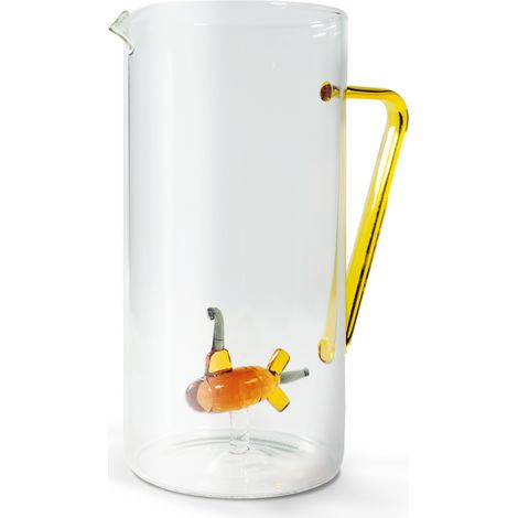 WD LifeStyle Caraffa Vetro Borosilicato Cc 1,2 Lt Decoro Sottomarino (1/3)