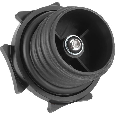 Ersatz-Tankdeckel aus gefrästem Aluminium, schwarz, Motorradzubehör (1/5)
