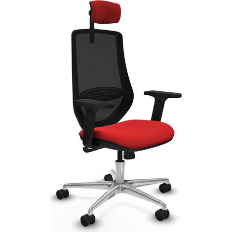 Sedia Ufficio con Poggiatesta Piqueras y Crespo D086N2W Rosso (1/5)