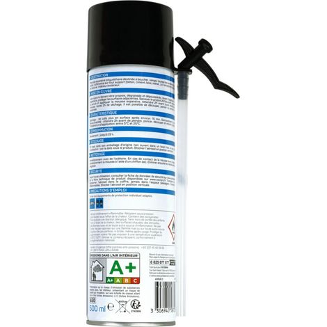 mousse expansive - polyuréthane - bombe de 500 ml - deltapro 1988756 (1/2)