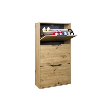 SCARPIERA 3A DOPPIA 119,4X24,8X65CM ROVERE