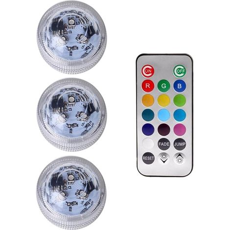 lampe marine batterie submersible RVB télécommande décoration aquarium (1/5)