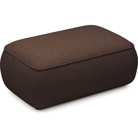 Selsey Ovo - Pouf - 100 cm - Chenille Marron (1/3)