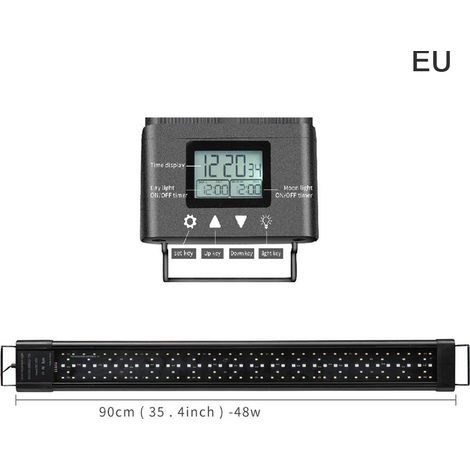 Lampe d'Aquarium 90CM avec Écran LCD Contrôleur de Mode Lumineux Couleur Arc-en-Ciel et Fonction Aube Crépuscule (1/5)