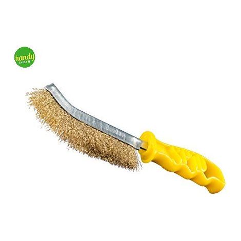 Spazzola a mano sit spid filo ondulato ottone lunghezza 24,5 cm