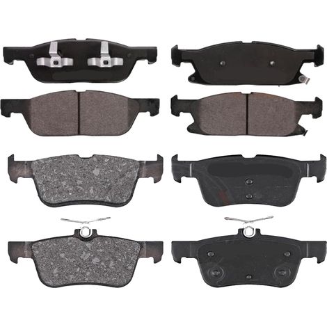 KIT PASTIGLIE FRENO ANTERIORI E POSTERIORI compatibile con FORD TOURNEO CONNECT / PASTIGLIE FRENANTI AUTO OEM FVR1568,FDB1540 / SOSTITUZIONE DIRETTA / BASSA POLVERE / SILENZIOSO