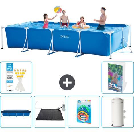 Rechteckiger Frame Pool - 450x220x84 cm - 7-teilig S118
