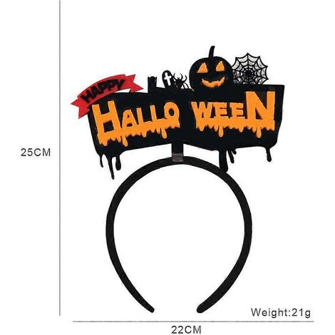 Set mit 3 dekorativen Halloween-Haarreifen (U-förmig), WZ-1699R (1/5)