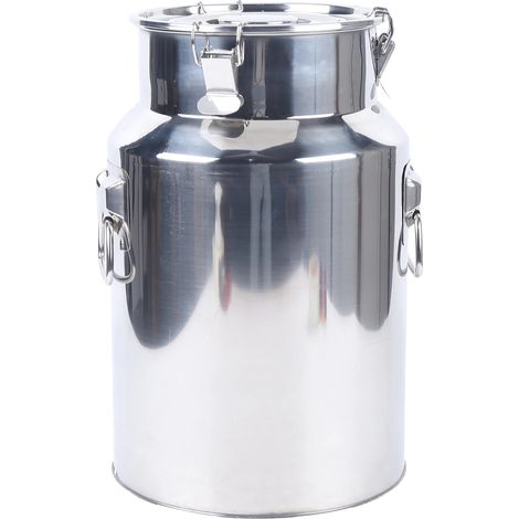 Contenitore per cereali in acciaio inox, capacità 18 litri, design ecologico. (1/2)