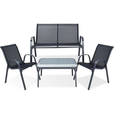 4-teiliges Gartenmöbel-Set (1/5)