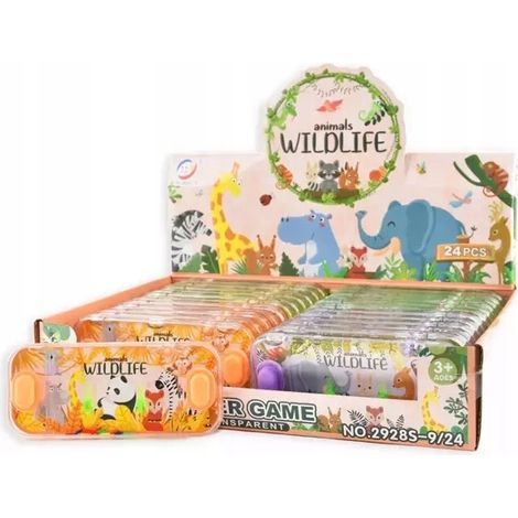 Juego de agua de 15 cm/2 botones - Animales salvajes - mezcla de estampados (1/3)