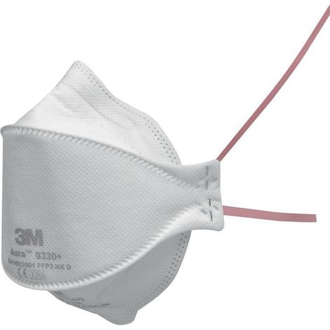 Masque à usage unique pliable Aura™ 9300+ (carton de 440) - FFP3 NR D