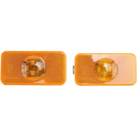 Lot de 2 feux de position latéraux à LED 24 V pour camions Volvo FH, FM et FL, couleur ambre. Référence : [Numéro de pièce] (1/5)
