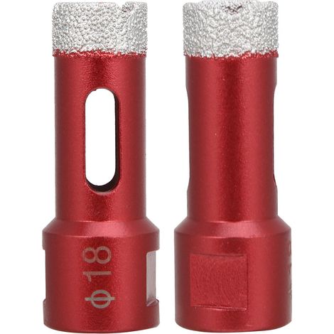 Accessoires pour meuleuse d'angle avec scie cloche diamantée à filetage femelle M14, pour carrelage céramique 18 mm (1/5)