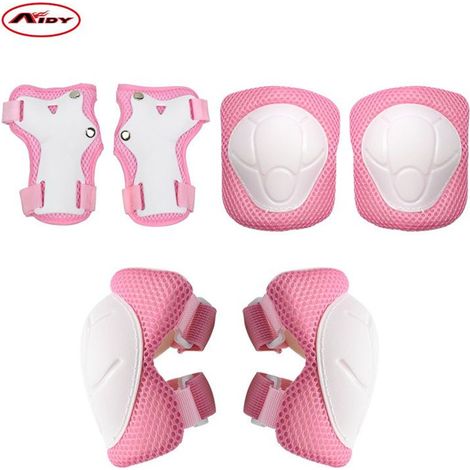 Genouillères pour enfants, 6 en 1, genouillères professionnelles pour enfants, protection, ajustables