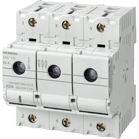 Siemens 5SG7133 Interrupteur-sectionneur Taille du fusible = D02 63 A 400 V 1 pc(s) (1/2)