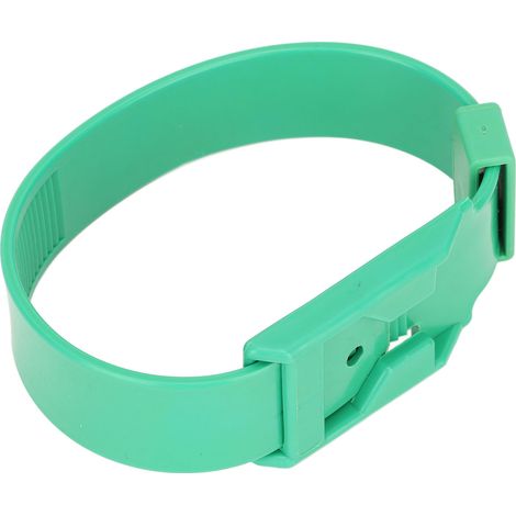 Lot de 10 colliers d'identification pour chèvres et moutons, anneaux de marquage pour bétail, matériel agricole, 36 cm, vert (1/5)