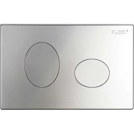 Placca per Cassetta Incasso Pucci Eco 2 Pulsanti Pucci Cromo Satinata
