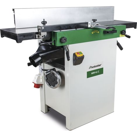 Holzstar – Raboteuse dégauchisseuse 408 mm 3 fers à rabot 3 kW 400V – Moteur puissant 3x400V – Avance automatique – Tables de support rabattables (1/5)