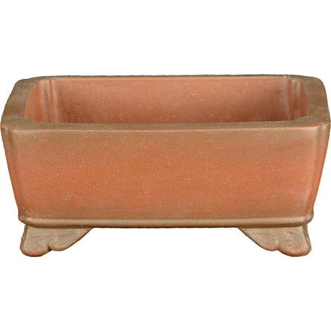 Vaso per bonsai rettangolare in gres 11x8,5x3,5 cm - SM163