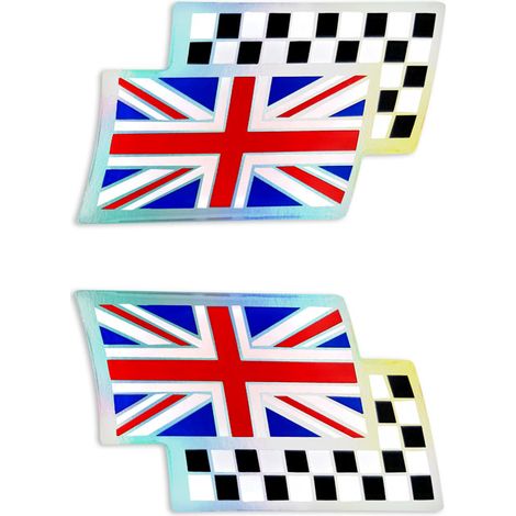 3D Sticker Bandiera Inghilterra Scacchi
