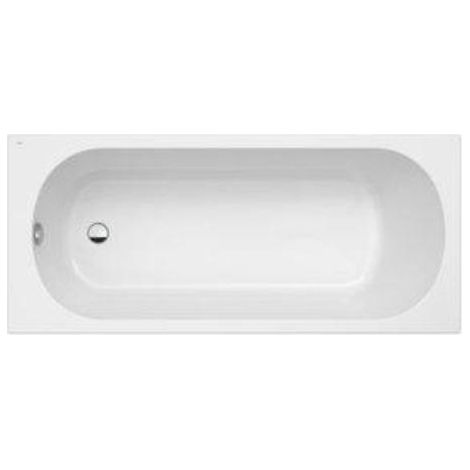 Bañera acrílica rectangular blanca GENOVA - ROCA Medidas: 1600x700x450 mm