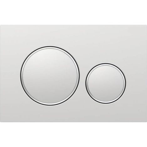 Pour la plaque de commande double Geberit Sigma01 : Blanc alpin (115.770.11.19) (1/4)