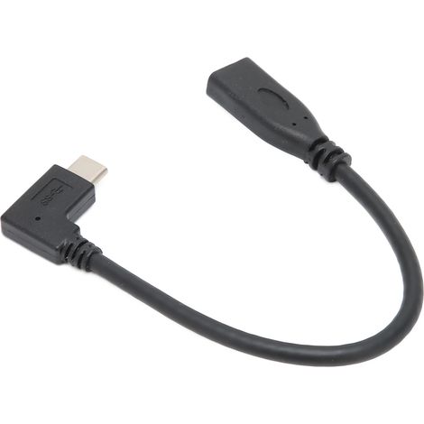 Câble d'extension USB 3.1 Type C mâle vers femelle de 20 cm avec connecteur de transfert rapide pour la transmission du signal de charge (1/5)