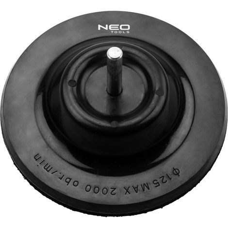 Accessorio per smerigliatrice neo tools backing pad inclinabile 125 mm