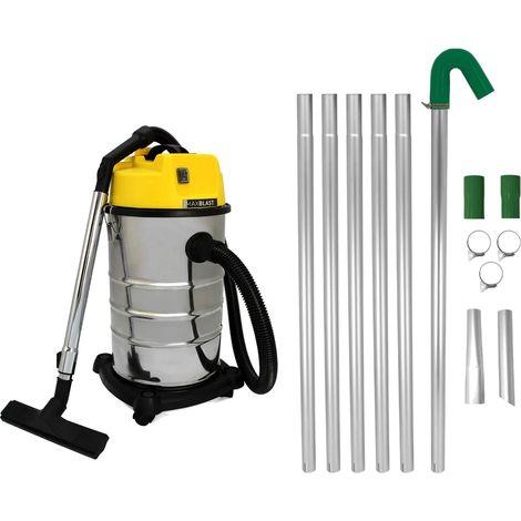 Monster Shop – Gutter vacuum poles with 30L wet and dry vacuum – 1400W motor – Adjustable reach 1.2m to 7.2m – Dual function for wet and dry debris (1/5)