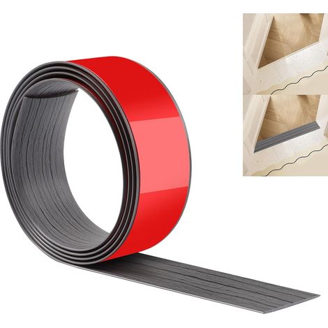 Bande de Transition de Sol JUNART 200cm×5cm, Bandes de Revêtement de Sol Autocollantes en PVC, Bande de Séparation de Porte de Sol pour Joindre les Espaces de Sol, Moquette, Carrelage (1/5)