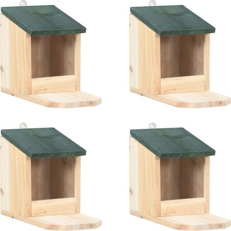 Eichhörnchen Futterhäuser 4 Stk. Tannenholz vidaXL