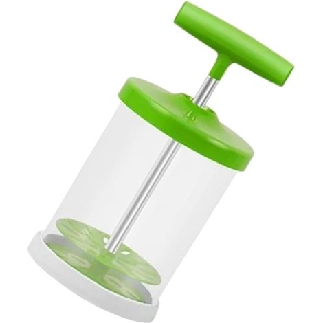 Mousseur à Lait Manuel Portatif en Silicone et Acier Inoxydable Vert, à Main Léger pour Cappuccino et Latte, Accessoire la Cuisine Maison et Voyage, Mélangeur à Lait (1/5)