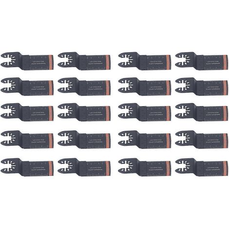 20 Stück Oszillationswerkzeug-Sägeblätter 1‑3/8 Zoll 34 mm Multifunktions-Geradsägeblatt aus hochkohlenstoffhaltigem Stahl B