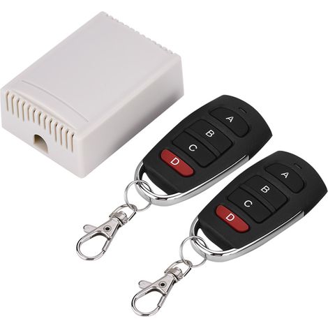 Télécommande sans fil 12V 4 canaux 433MHz pour relais et interrupteurs (1/5)