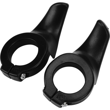 Poignée de guidon secondaire pour vélo avec anneau de verrouillage, noir (1/5)