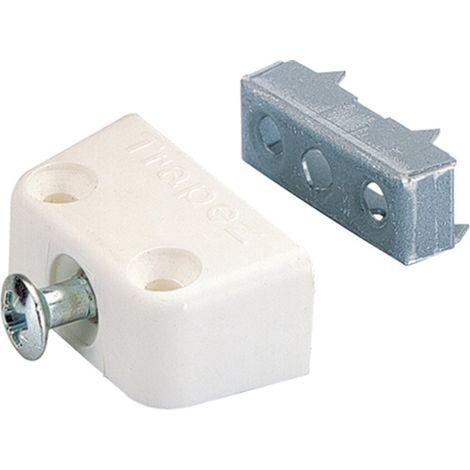 Hettich Trapezbeschlag, Verbindungsbeschlag, weiß,  20,5mm,  4 Stück (1/3)