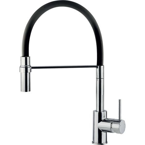 Grifo de Cocina Monomando Cromado Crolla Con Ducha Extraíble Monorreactor 593 CR Mojito