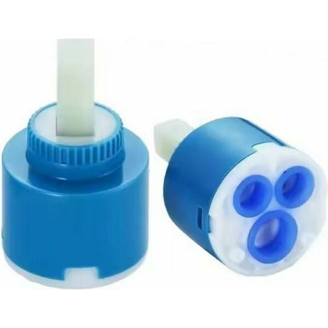 Cartucho cerámico para grifos monomando, cartucho cerámico para grifos de baño o cocina (azul, 2 unidades, 40 mm) LO-Ron (1/5)
