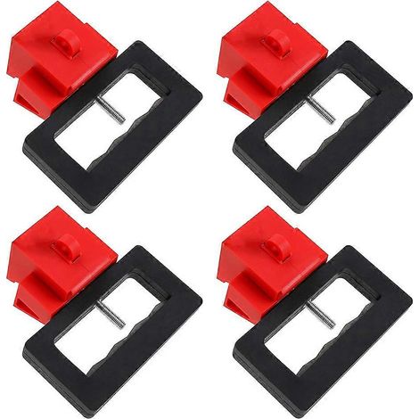 Dispositif de verrouillage de disjoncteur, lot de 4, 630 volts, à pince, unipolaire, extra large (1/5)
