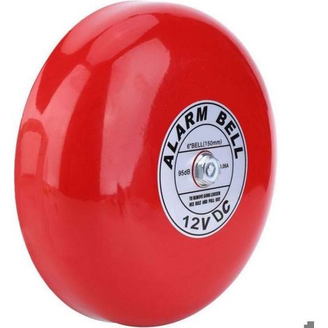 Cloche D Alarme Incendie - 95 Db - Ø150 Mm - 12 V Dc - Aluminium (1/4)