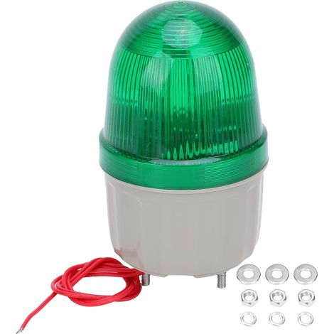 Warnleuchte – 1 Stück – ABS – 360°-Warnung (akustisch und optisch) – Schule/Bahnhof – 220 V, 5 W (1/5)