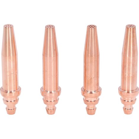 4 pièces embouts de coupe isobarique soudure acétylène gaz buse cuivre kit torche consommables G02 (1/5)