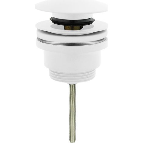 5/4" Universal-Klick-Klack-Waschbeckenstöpsel, weiß (1/2)