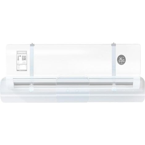 Déflecteur de climatisation - Registres de direction d'air télescopiques, guide transparent rétractable pour murs, maisons, appartements, salons, bureaux et hôtels (1/5)